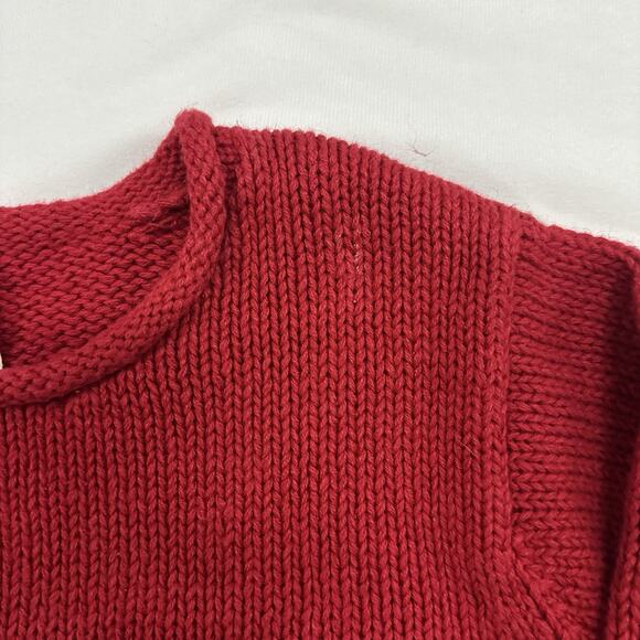 Vintage Talbots Kids Hand-Knit 4T Sweater Roll Neck Snowman Christmas Embroidery - Picture 4 of 7